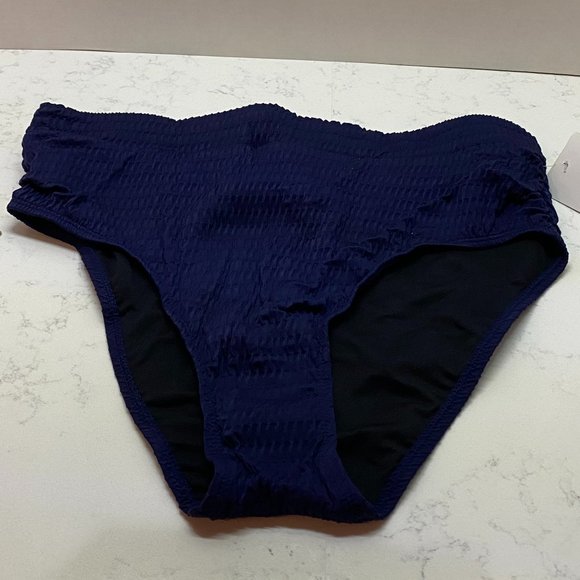 NWT Beach Couture Navy Marine Bikini Bottom swimsuit - Picture 2 of 14